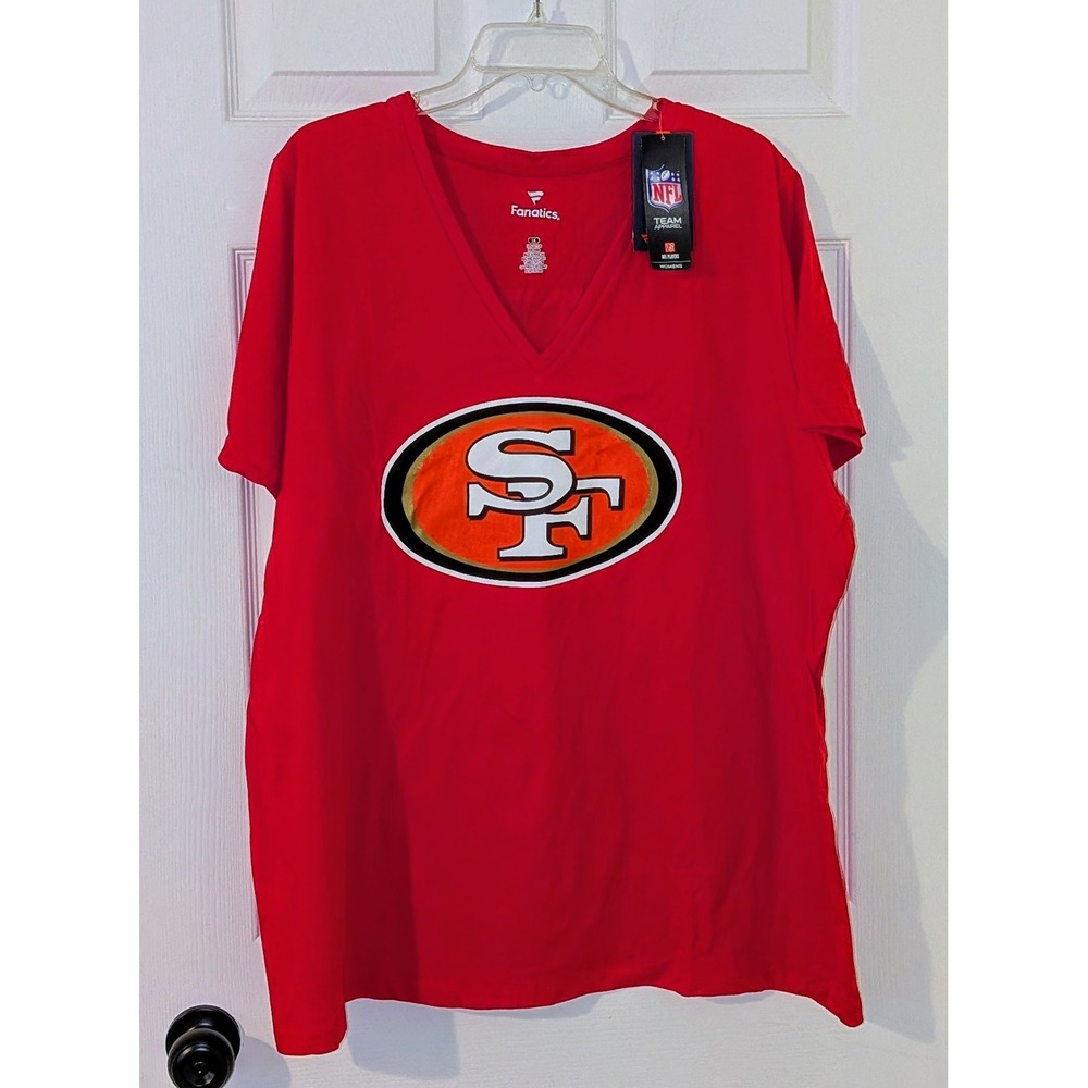 Fanatics 49ers Kittle 85 NFL T-Shirt V-Neck Top Football Jersey 3X NWT - Picture 2 of 9
